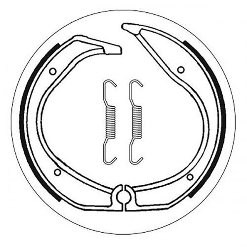 SBS BRAKE SHOES WITH SPRINGS (5192140100)