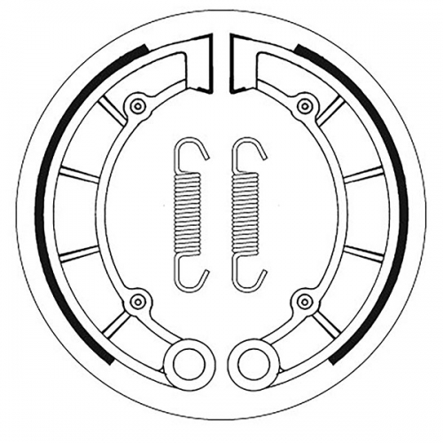 SBS BRAKE SHOES WITH SPRINGS (5192197100)