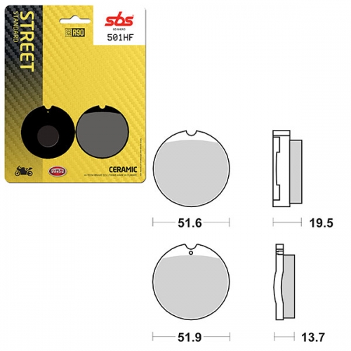 SBS ATV/UTV CERAMIC BRAKE PAD (6190501108)