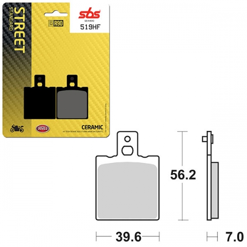 SBS ATV/UTV CERAMIC BRAKE PAD (6190519108)