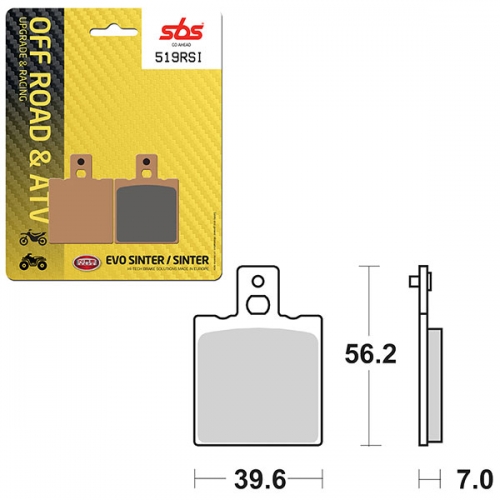 SBS ATV/UTV EVO SINTER BRAKE PAD (6280519108)