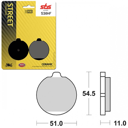 SBS ATV/UTV CERAMIC BRAKE PAD (6190530108)