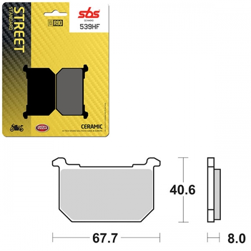 SBS ATV/UTV CERAMIC BRAKE PAD (6190539108)