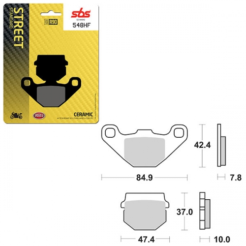 SBS ATV/UTV CERAMIC BRAKE PAD (6190548108)