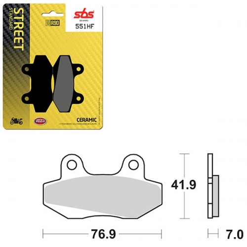 SBS ATV/UTV CERAMIC BRAKE PAD (6190551108)