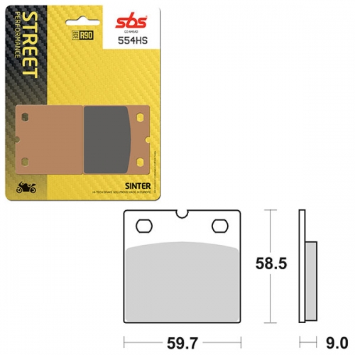 SBS PERFORMANCE HS SINTER FRONT BRAKE PAD (6250554108)