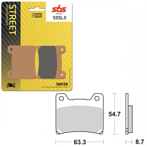 SBS PERFORMANCE LS SINTER REAR BRAKE PAD (6260555108)