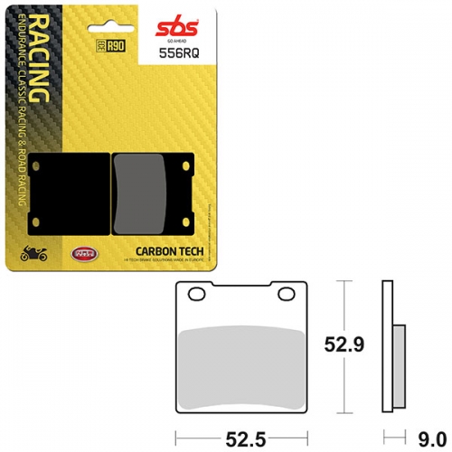 SBS ROAD RACING & TRACKDAYS CARBON TECH REAR BRAKE PAD (6210556108)