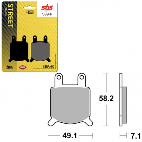 SBS ATV/UTV CERAMIC BRAKE PAD (6190560108)