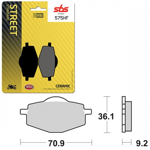 SBS ATV/UTV CERAMIC BRAKE PAD (6190575108)