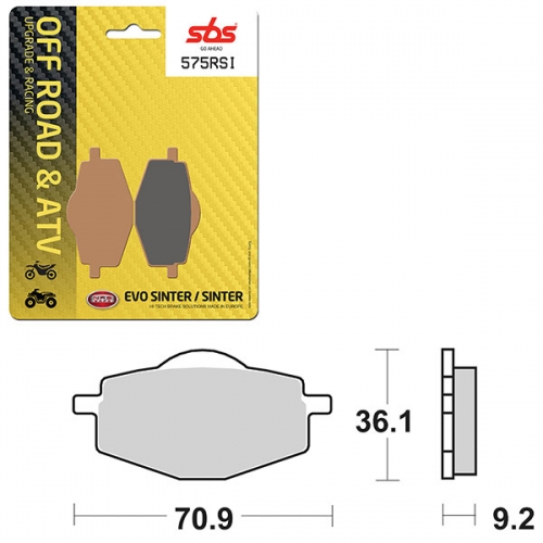 SBS ATV/UTV EVO SINTER BRAKE PAD (6280575108)