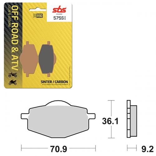 SBS ATV/UTV SINTER BRAKE PAD (6240575108)