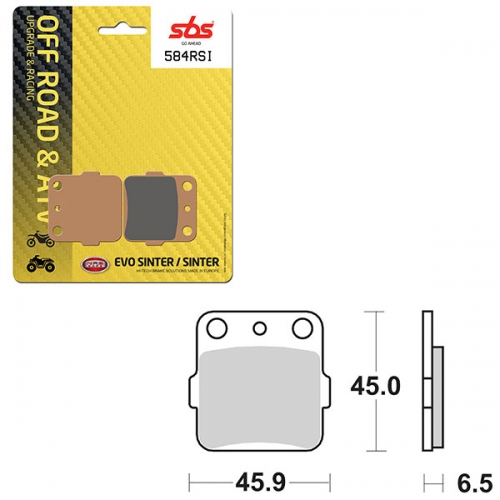 SBS ATV/UTV EVO SINTER BRAKE PAD (6280584108)