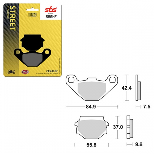 SBS ATV/UTV CERAMIC BRAKE PAD (6190586108)