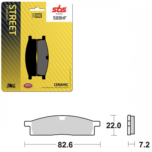 SBS ATV/UTV CERAMIC BRAKE PAD (6190589108)