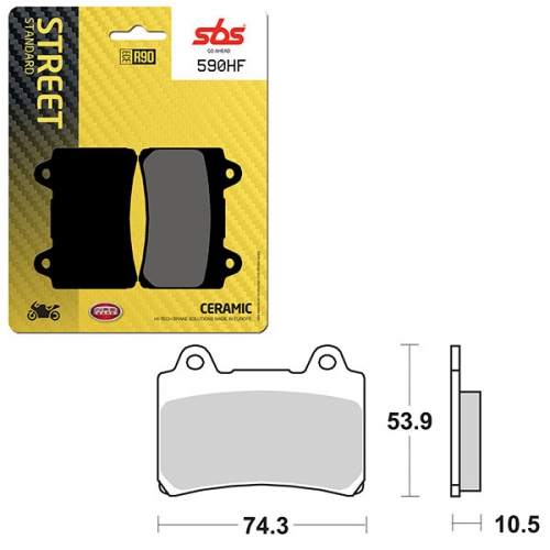 SBS ATV/UTV CERAMIC BRAKE PAD (6190590108)