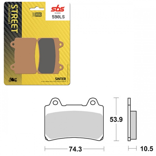 SBS PERFORMANCE LS SINTER REAR BRAKE PAD (6260590108)