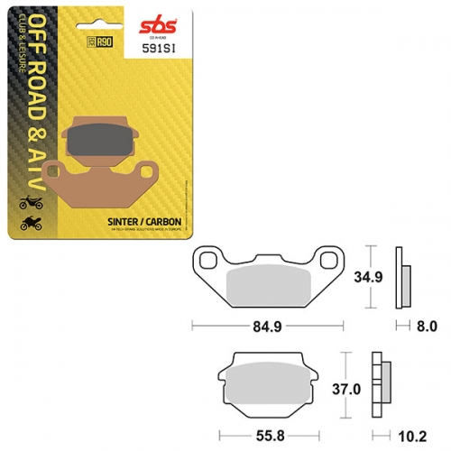 SBS ATV/UTV SINTER BRAKE PAD (6240591108)