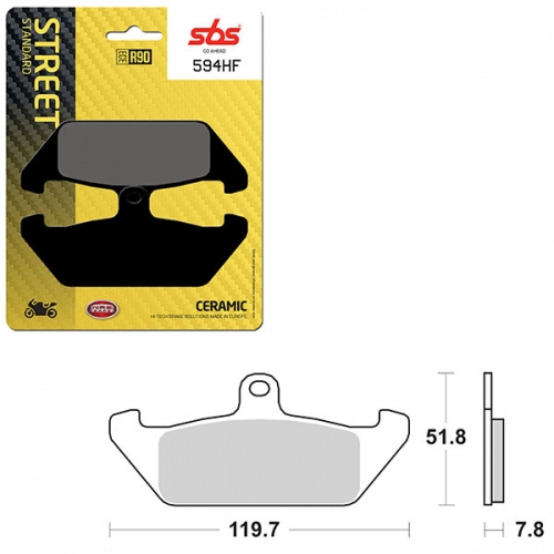 SBS ATV/UTV CERAMIC BRAKE PAD (6190594108)