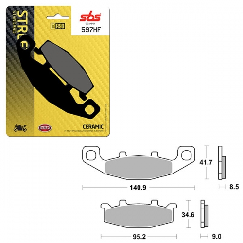 SBS ATV/UTV CERAMIC BRAKE PAD (6190597108)