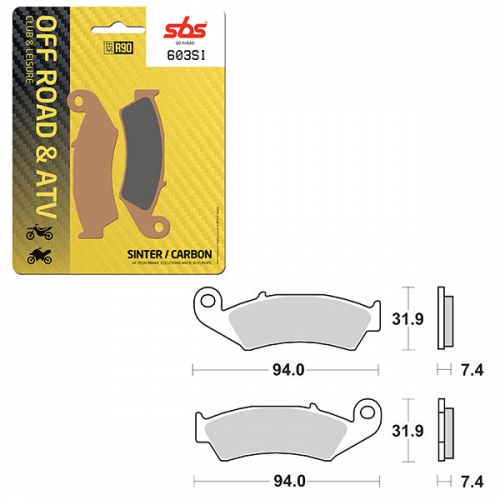 SBS ATV/UTV SINTER BRAKE PAD (6240603108)