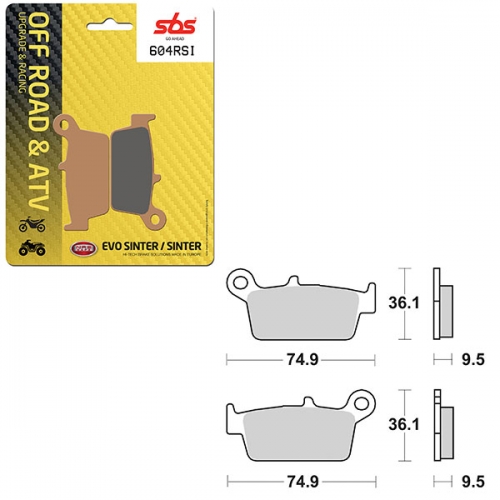 SBS ATV/UTV EVO SINTER BRAKE PAD (6280604108)