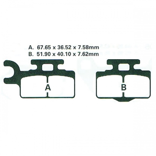 ROCK HARD FULL-METAL BRAKE PAD (MX-05307F)