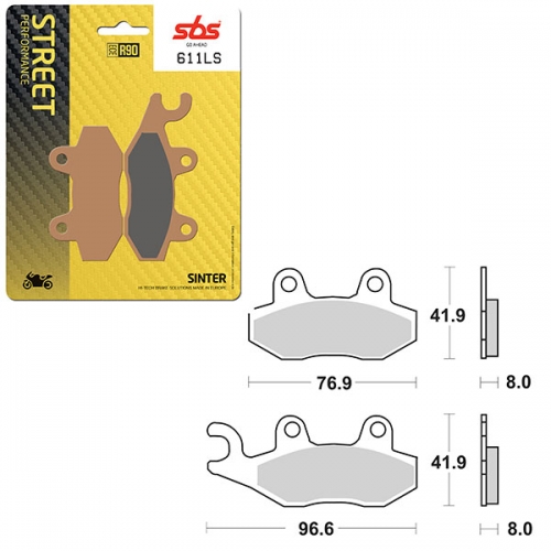 SBS PERFORMANCE LS SINTER BRAKE PAD (6260611100)