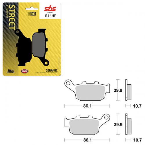 SBS ATV/UTV CERAMIC BRAKE PAD (6190614108)