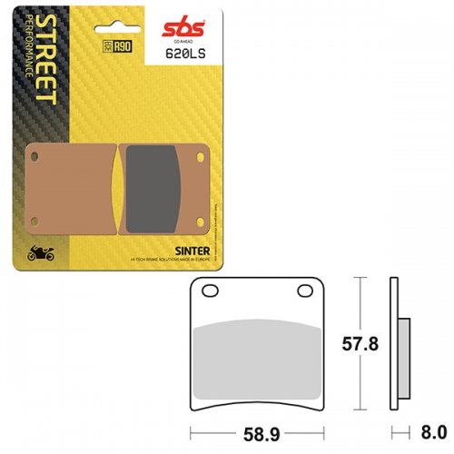 SBS PERFORMANCE LS SINTER REAR BRAKE PAD (6260620108)