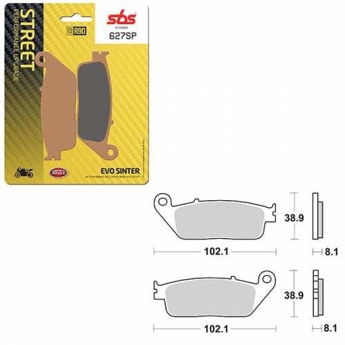 SBS SP EVO SINTER FRONT BRAKE PAD (6390627108)