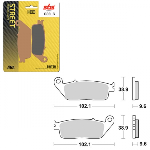 SBS PERFORMANCE LS SINTER REAR BRAKE PAD (6260630108)