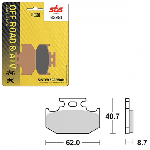 SBS ATV/UTV SINTER BRAKE PAD (6240632108)