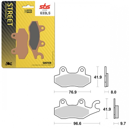 SBS PERFORMANCE LS SINTER REAR BRAKE PAD (6260633108)