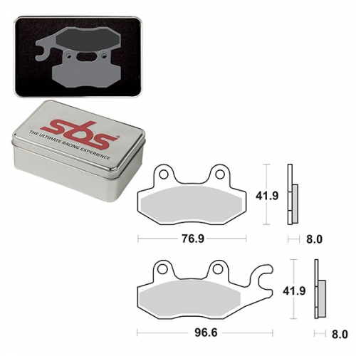 SBS DS-1 DUAL SINTER DYNAMIC RACING CONCEPT FRONT BRAKE PAD (6370638106)