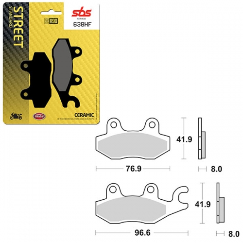 SBS ATV/UTV CERAMIC BRAKE PAD (6190638108)