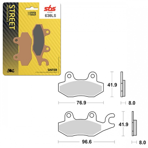 SBS PERFORMANCE LS SINTER BRAKE PAD (6260638100)