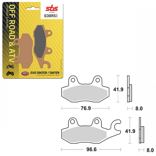 SBS ATV/UTV EVO SINTER BRAKE PAD (6280638100)