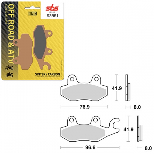 SBS ATV/UTV SINTER BRAKE PAD (6240638108)