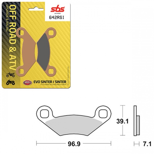 SBS ATV/UTV EVO SINTER BRAKE PAD (6280642108)