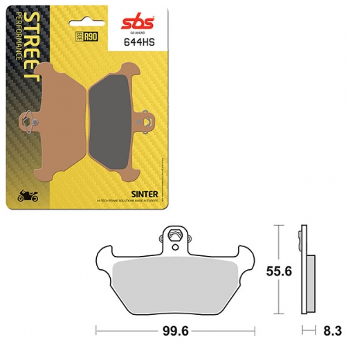 SBS PERFORMANCE HS SINTER FRONT BRAKE PAD (6250644108)