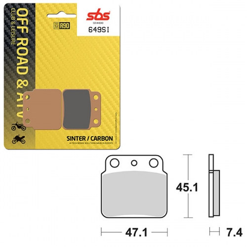 SBS ATV/UTV SINTER BRAKE PAD (6240649108)