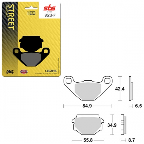 SBS ATV/UTV CERAMIC BRAKE PAD (6190651108)