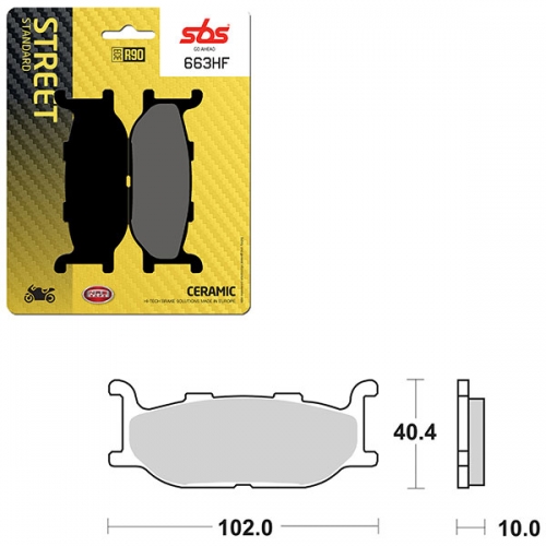 SBS ATV/UTV CERAMIC BRAKE PAD (6190663108)