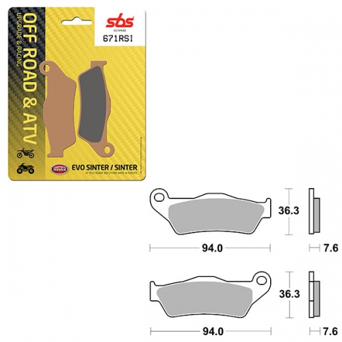 SBS ATV/UTV EVO SINTER BRAKE PAD (6280671108)