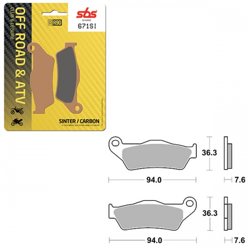 SBS ATV/UTV SINTER BRAKE PAD (6240671108)