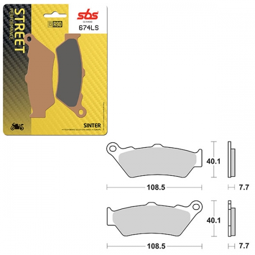 SBS PERFORMANCE LS SINTER REAR BRAKE PAD (6260674108)