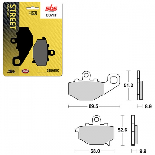 SBS ATV/UTV CERAMIC BRAKE PAD (6190687108)