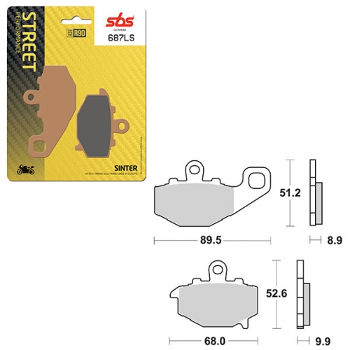 SBS PERFORMANCE LS SINTER REAR BRAKE PAD (6260687108)