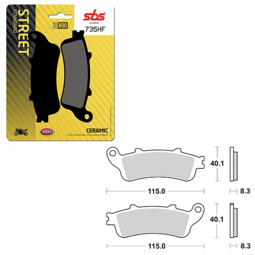 SBS ATV/UTV CERAMIC BRAKE PAD (6190735108)